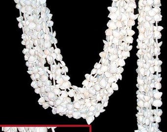 White Granosa Seashell Garland Strand (EA)