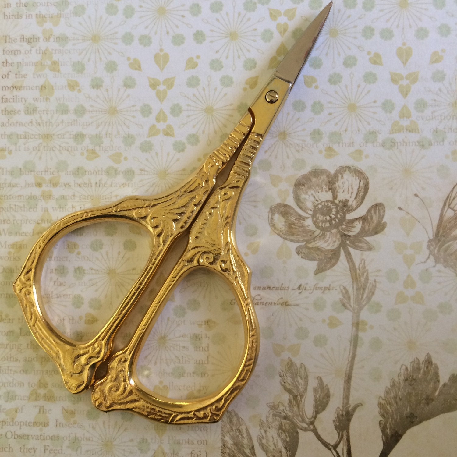 pretty designer embroidery scissors ornate great gift for