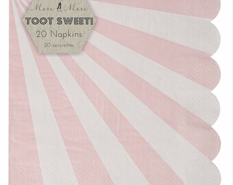 Pink Pinwheel Napkins Large