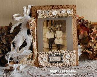 Vintage Bits Chipboard Journal as seen in Somerset Magazines