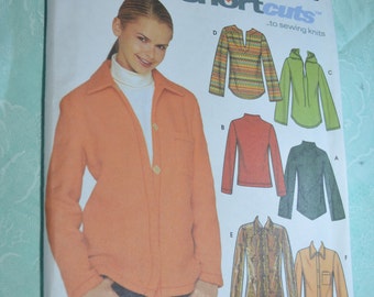 Simplicity 9513 Misses Knit Tops Sewing Pattern - UNCUT - Size 6 8 10 12