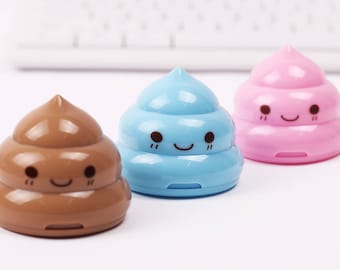 School Supplies / Unicorn Poop Sharpeners / Cute Poop Sharpeners / Back To School / Office Supplies / Pencil Sharpeners / Kawaii Sharpeners