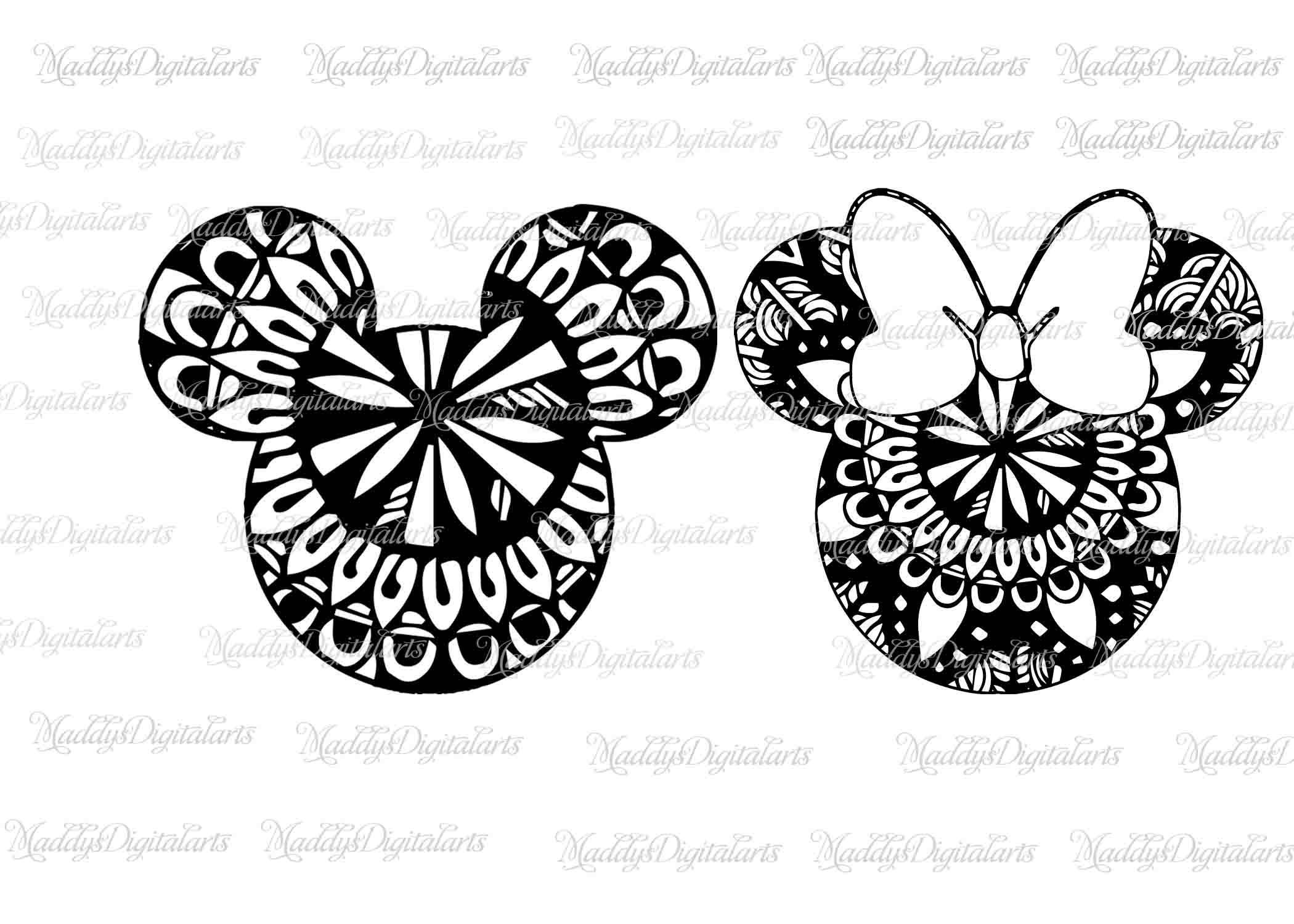 Download Mickey mandala Mouse SVG File, Minnie Mandala Svg, Vinyl ...