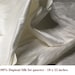 100% dupioni SILK Fabric FQ elegant pale IVORY - fiber arts crazy quilting doll clothes fabric collage wonderful texture and color
