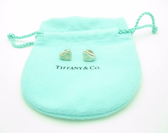 Tiffany & Co. Sterling Silver Elsa Peretti Full Heart Earrings