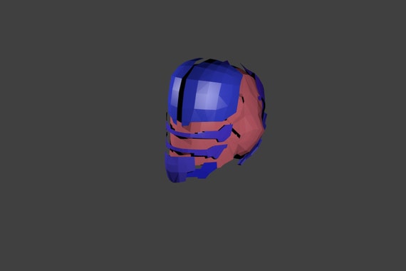 dead space helmet template
