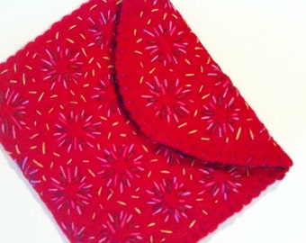Felt Wallet - Hand Embroidered
