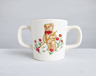 Masons Ironstone 1984 Teddy Bears Two Handled Mug