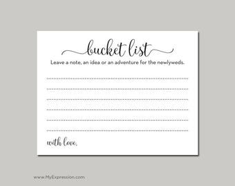 Retirement Bucket List Card Instant Download Retirement Advice