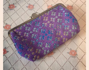 Welsh Tapestry Purse circa 1960 - 1970 - Purple