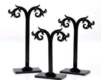 Acrylic Earring Earring Display Stand Holder - 3 pc set-Q68