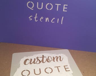 Quote stencil | Etsy