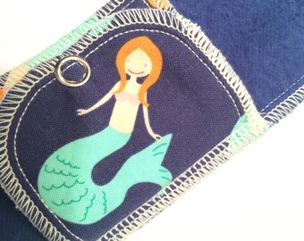 Organic Mini Pantyliner Moonpads Cotton Cloth Pads - Mermaid