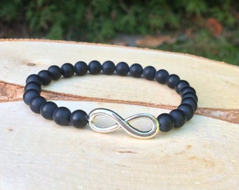 Infinity Onyx Bracelet Love Partnership
