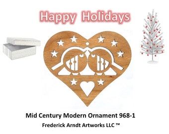 968-1 Mid Century Modern Christmas Ornament