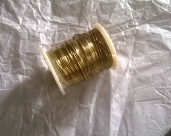 178) golden yellow brass wire
