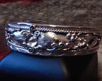Sterling bracelet, cuff bracelet, native, tribal, ethic womens jewelry sterling silver bracelet southwestern western cowgirl women