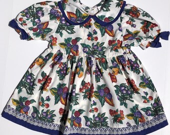 Vintage Berry Picking Dress (4t)