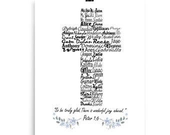 Gift for Nun, Catholic Gift, Catholic Teacher Gift, Priest Gift, Pastor Appreciation Gift, Pastor Gift, Cross Print