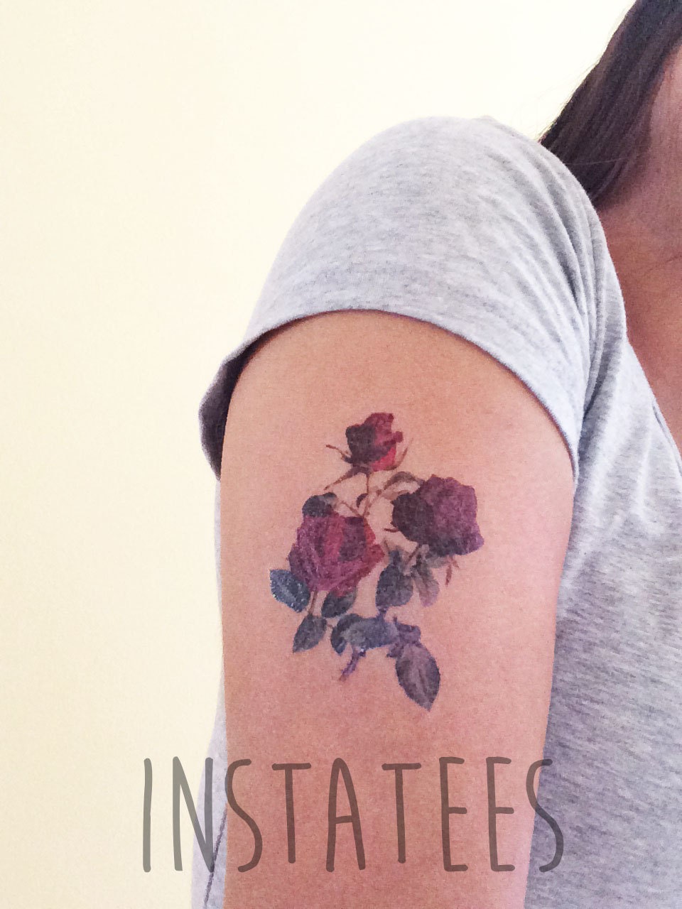 Cute Dark Rose Temporary Tattoo Tumblr Style Cute Dark Rose Temporary Tattoo Tumblr Style