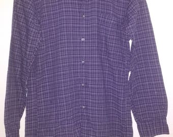 Vintage Yves Saint Laurent plaid shirt