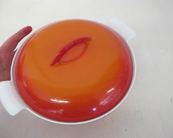 Descoware Casserole Enamel Cookware Orange Enamel Pot Cast Iron