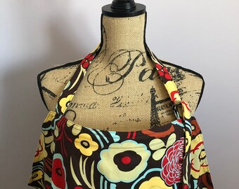 Brown Floral (Mocca) Nursing Apron