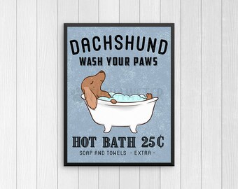 Dachshund wall art | Etsy