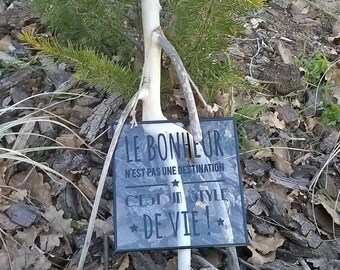 Driftwood door plaque