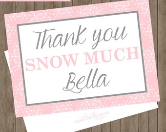 Snowflake Note Cards