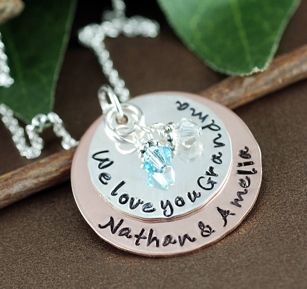 Personalized Grandma Necklace Personalized Jewelry We Love