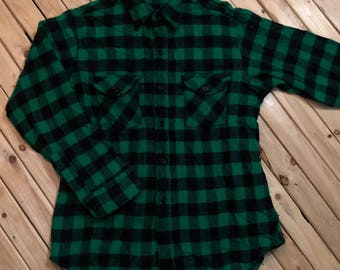 Woolrich Shirt Buffalo Plaid Wool Lumberjack Button Down Shirt