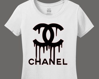 Chanel Fashion T-Shirt // Women's Chanel Logo Shirt // Chanel Shirt