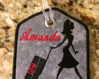 Flight Attendant Luggage Tags - Personalized