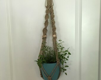 Macrame Jute Plant Hanger