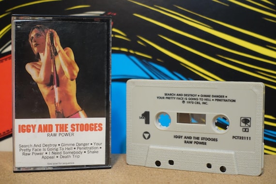Raw Power by The Stooges Vintage Cassette Tape