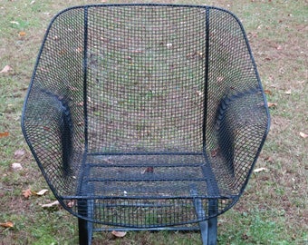 Vintage Woodard Sculptura Spring Chair Mid Century Russell Woodard