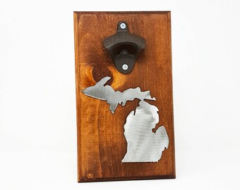 Michigan Magnetic Beer Bottle Opener