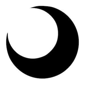 Crescent Moon Decal 