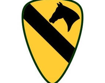 US Army 1st Cavalry Division Patch Vector Files, dxf eps svg ai crv