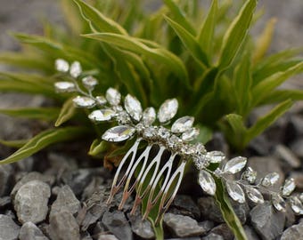 Wedding hair comb Rhinestone Crystal Hair accessories for wedding rhinestone hair piece head piece wedding hair pieces. Rhinestone hair vine
