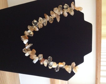 Citrine Gemstone Statement Necklace