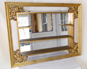 Vintage Wall Mirror Shadow Box, Turner Wall Accessory