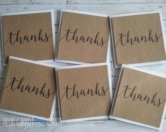Thank You Card Pack, Thank You Card Set, Mini Thank You Cards, Wedding Thank You Card Set, Thank You Note Cards, Mini Cards, Rustic Wedding