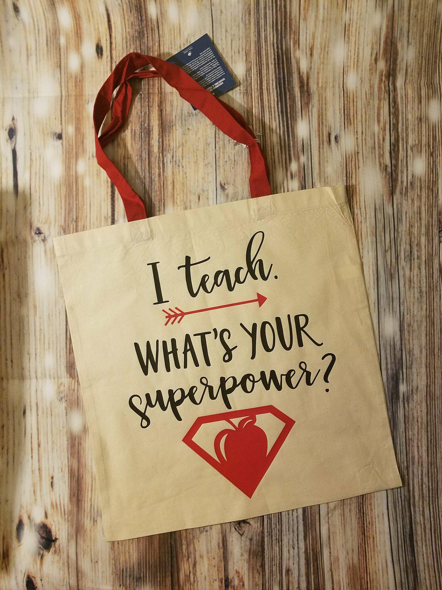 teacher tote bag super