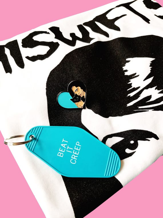 Miswifts Tshirt Keychain & Danzig Pin Bundle
