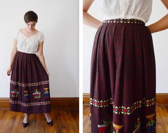 1970s Guatemalan Maxi Skirt - XS