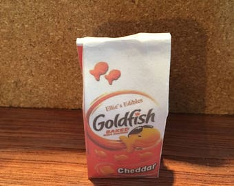 Doll Goldfish Bag ~ Fake Mini Goldfish | American Girl 18" Doll Sized