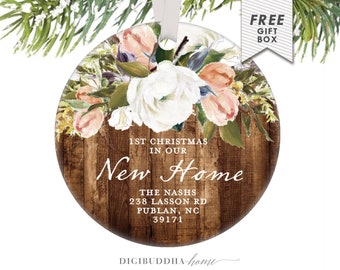 First Christmas in our New Home Ornament, First Christmas in Our Home Christmas Ornament Personalized New Home Gift for Couple, Our Home