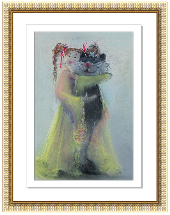 Kitten Cat Original Painting print Baby Room Decor digital print Wall Art Printable Digital Art INSTANT DOWNLOAD Home Decor